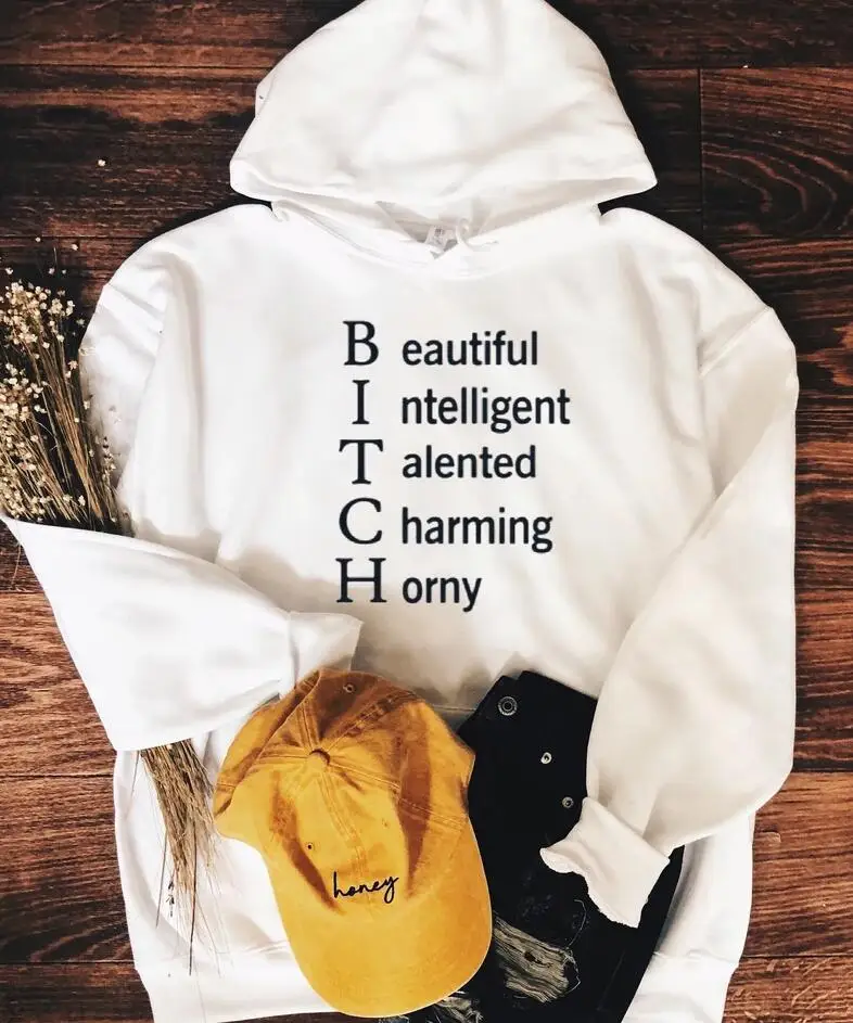 Beautifu умный одаренный очаровательный роговой Женская толстовка с капюшоном