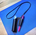 1 комплект Япония Дамасская сталь лезвия высечки из натуральной кожи ручка держатель ручной работы в стиле ретро из воловьей кожи ручка чехол Портативный Ручка протектор