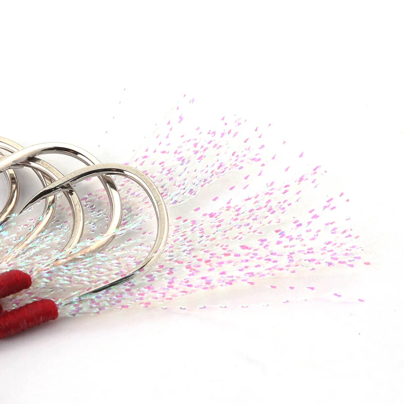 

10pcs Gamakatsu fishing assist hooks Stainless steel jigging boat jig fish feather rope metal overweight accessory strong