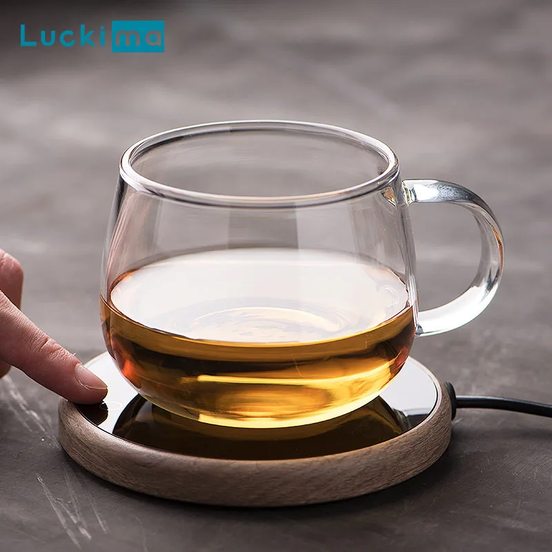 

Electric Coffee Cup Warmer for Milk Water Tea Cocoa Home Office Desk Use Beverage Mug Warmer Heating Plate 8 Hours Auto Shut Off