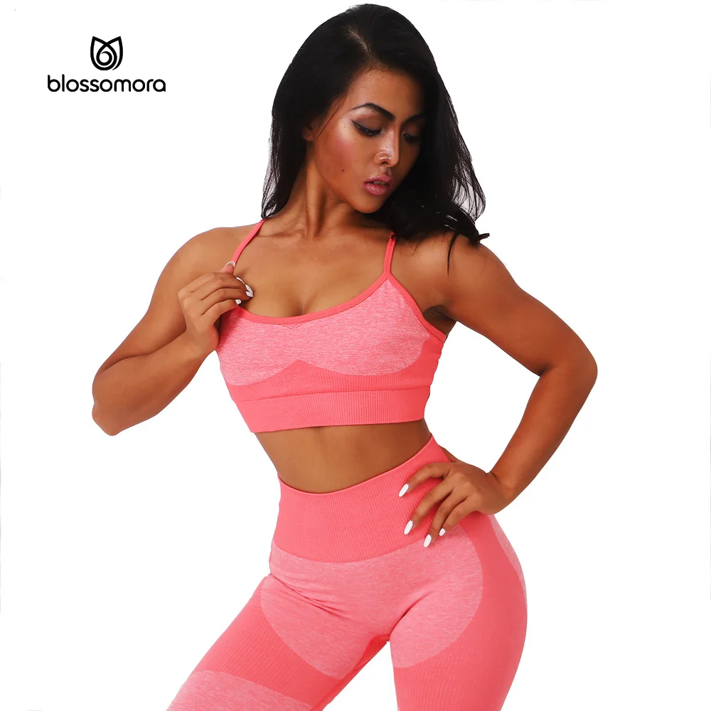

Blossomora 2021 Women Sexy Bra Vest Tops Yoga Fitness Exercise Bra Top