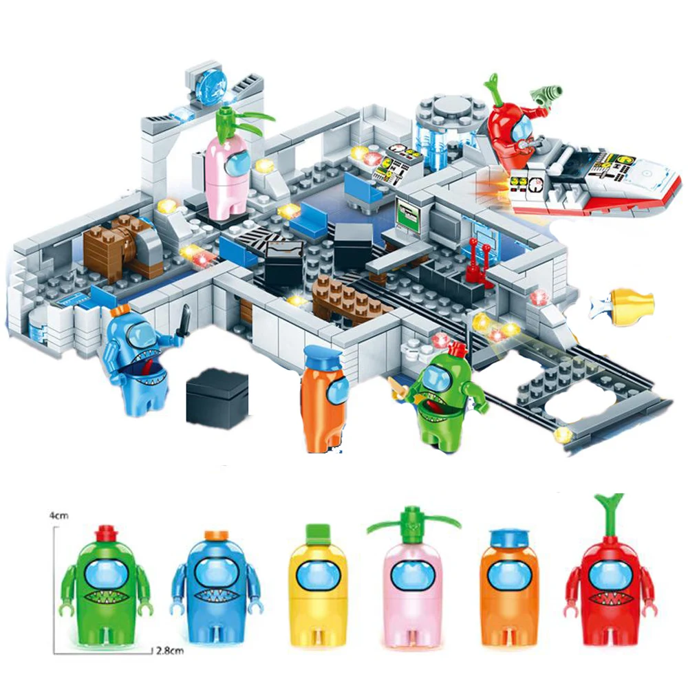 

528 шт., Детский конструктор «звездное пространство»