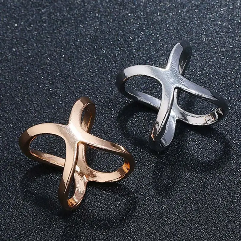 Женские Элегантные открытые кружевные X Форма заколка для шелкового шарфа кольцо