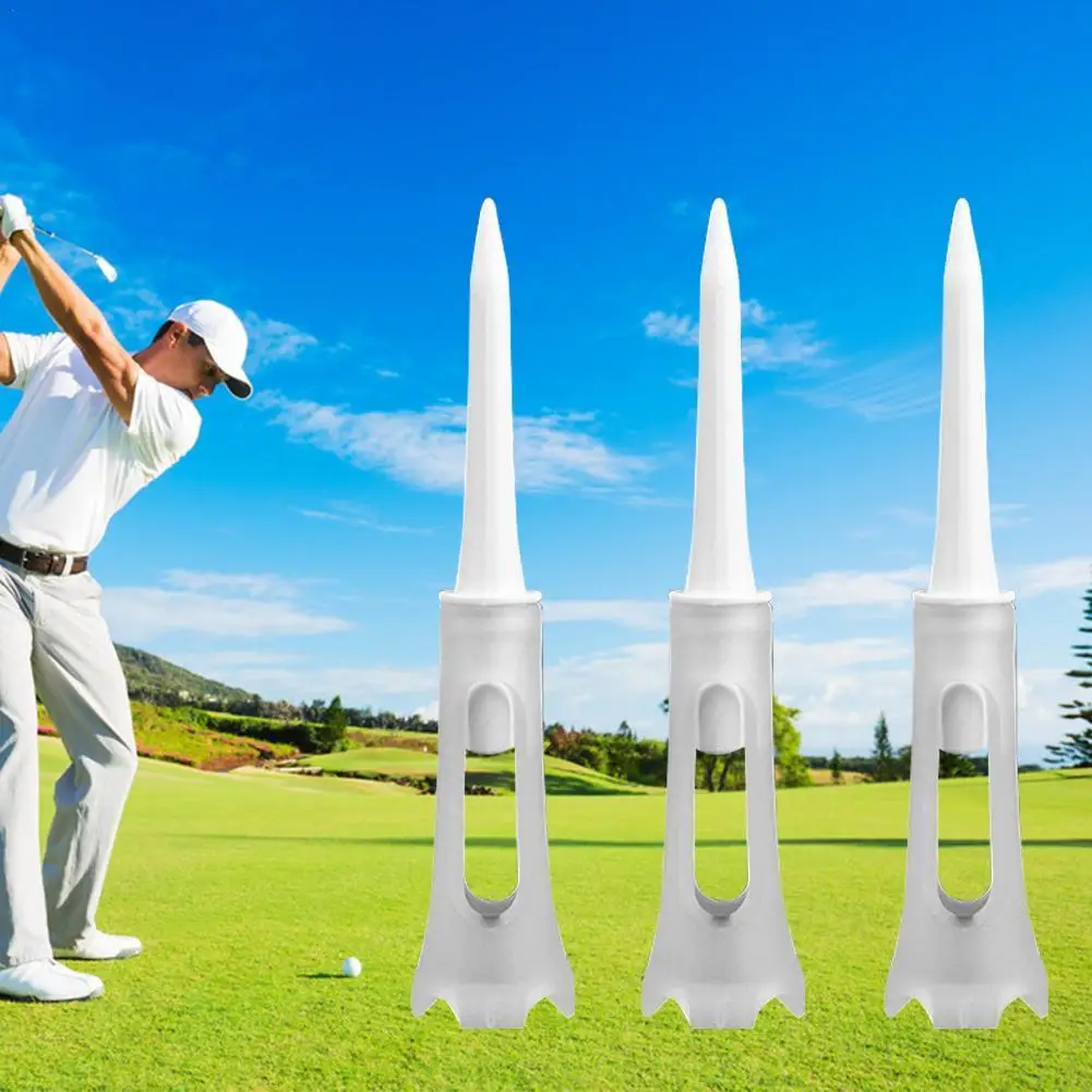

1 шт. Гольф инструменты из мягкой резины с низким сопротивлением качество пластика 83 мм колышки для гольфа резиновые подушки прочные колышк...