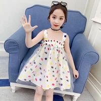 girl dresses 2020 summer dot dot strap dress kids dresses children clothing party princess dress for girls clothes