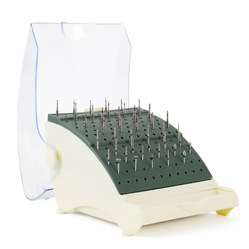 

Dental 142 Holes Tooth Bur Block Holder Autoclave Sterilizer Case Disinfection Box New Holds /Holder Station+Pull Out Drawer