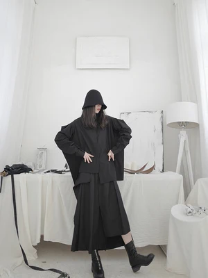 Женская Асимметричная рубашка с открытыми плечами в стиле Ямамото | одежда