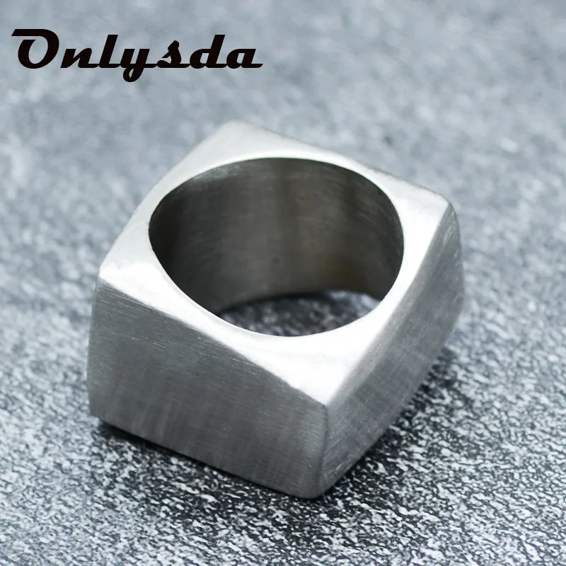 Onlysda Stainless Steel Viking Ring vintage Hammer retro punk jewelry finger man Love Jewelry Gift Wholesale OSR194