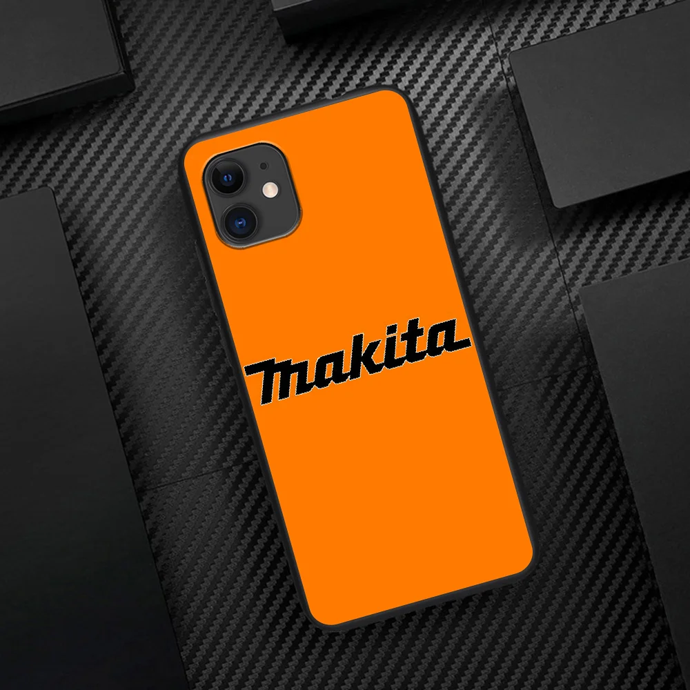 

Makita Brand Phone Case For Iphone 5 5S SE 2020 6 6S 7 8 Plus 11 12 Mini X XS XR Pro Max black Back Trend Funda Luxury Etui