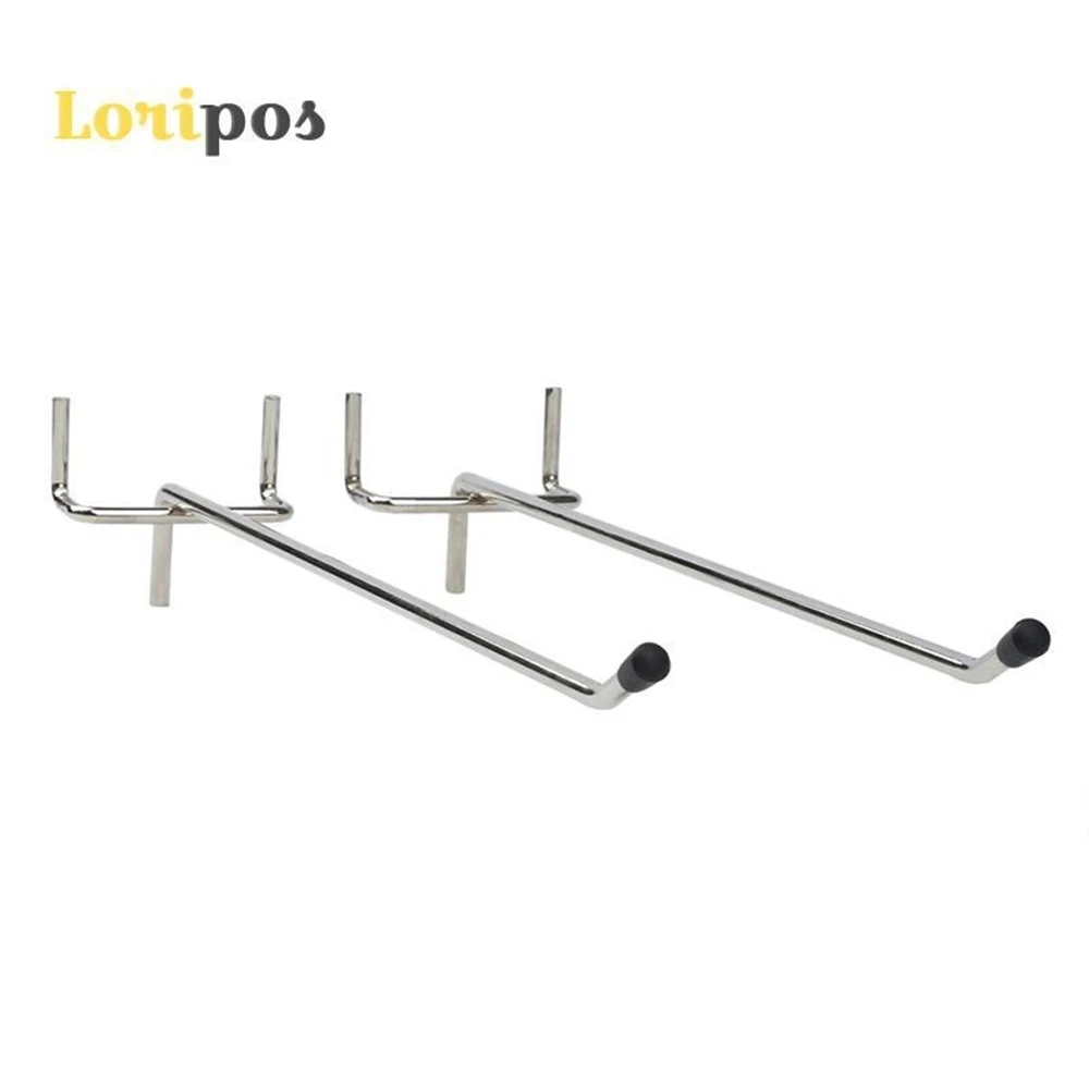 

Hardware Shelf Hole Board Hook Merchandise Hanger Rack Shelf Amounting Metal Display Pole Rack Shelf Bracket Peg Hook Metal
