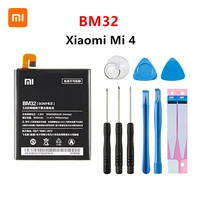 xiao mi 100 orginal bm32 3080mah battery for xiaomi 4 mi 4 mi4 m4 bm32 high quality phone replacement batteries tools