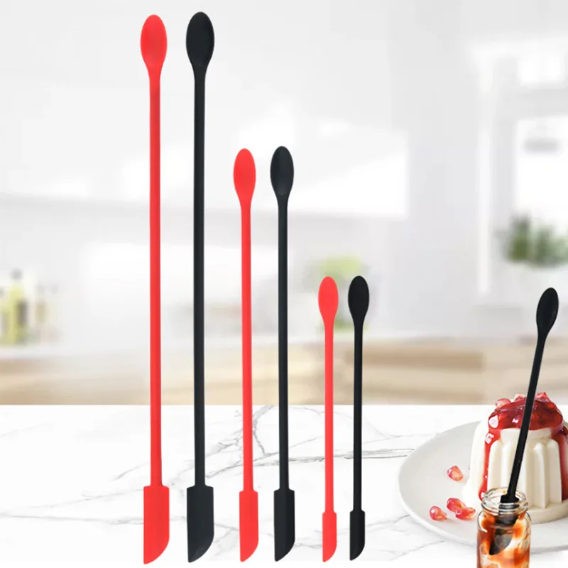 

Delicate Flexible Silicone Scraper Beauty Kitchen Safe Spatula Makeup Brushes Beauty Tool