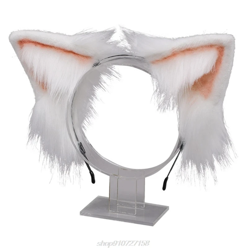 

Animal Anime Faux Fur Kitten Wolf Ears Headband Kawaii Plush Lolita Headdress Hair Hoop Cosplay Headpiece MY20 21 Dropship