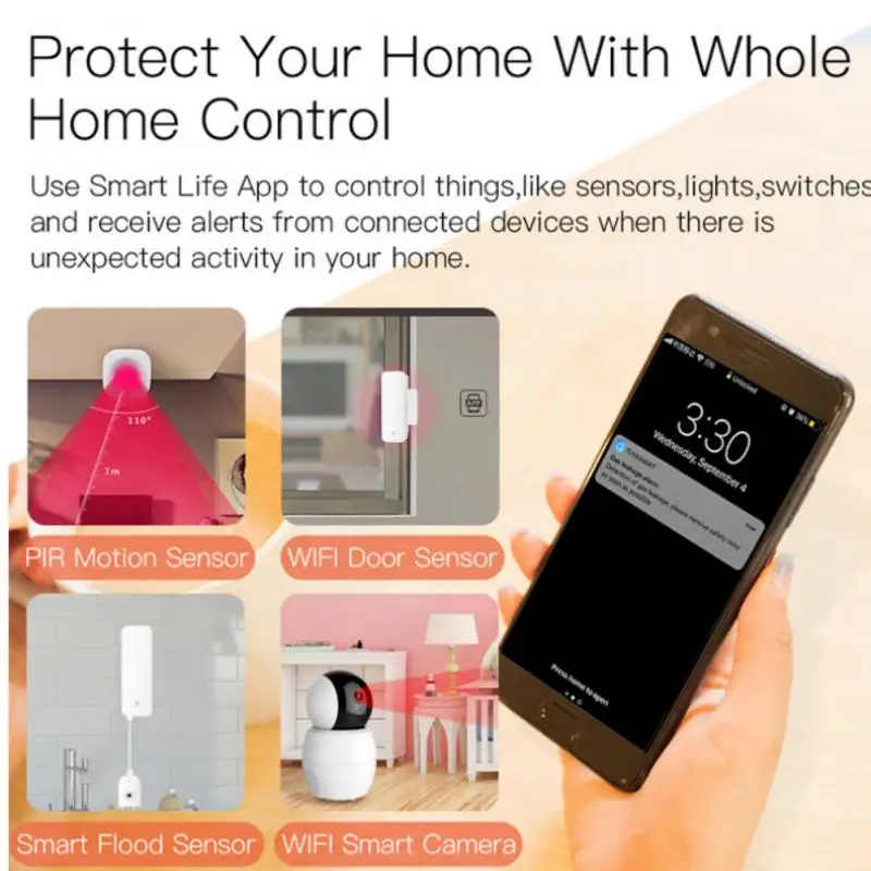 Tuya Zigbee Wireless Gateway With Temperature & Humidity Sensor Tuya/smart Life APP Remote Control Smart Home Hub Newest |