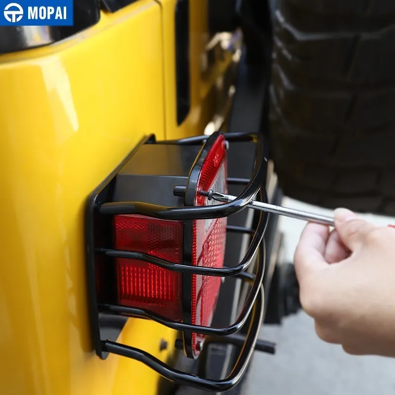 Капоты фар MOPAI для Jeep Wrangler 1997 2006 защитная крышка заднего фонаря TJ автомобильные