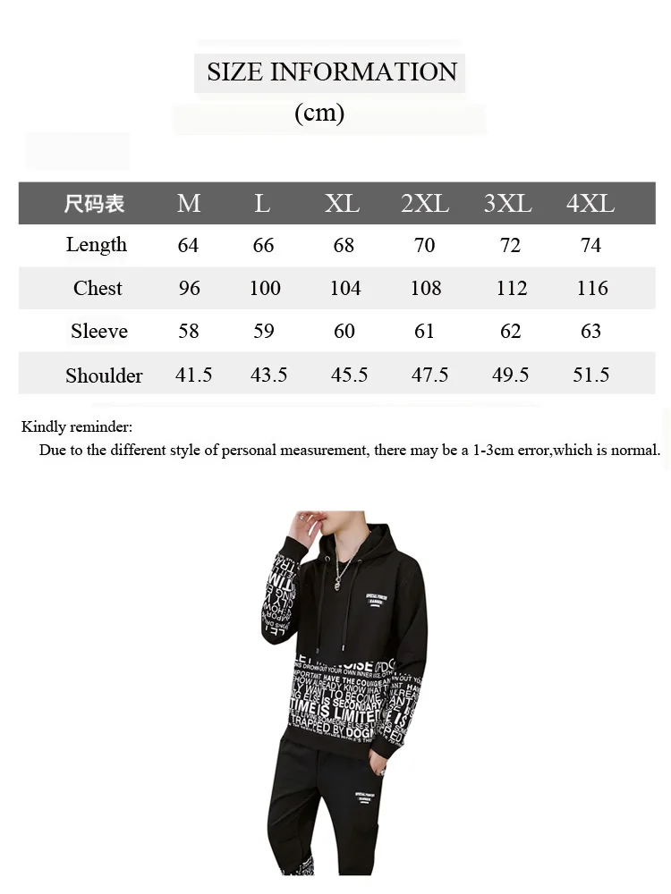 

Tracksuit Men Thermal Men Sportswear Sets Hoodie+Pants Sporting Suit Casual Sweatshirts Sport 2pcs Set