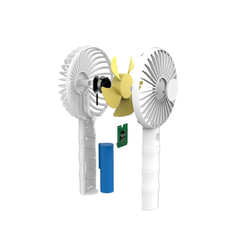 

Handheld Fan Portable Fan USB Rechargeable Battery Operated Personal Desktop Fan with Mobile Phone Holder Stand for Office