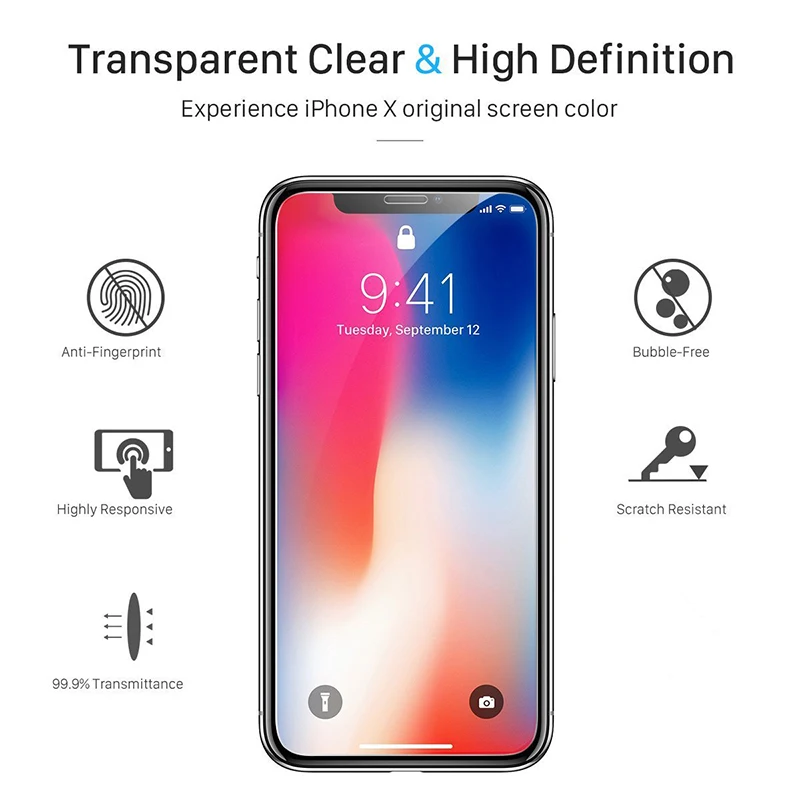 Закаленное стекло для iPhone 7 8 6 6S Plus 5 4 11 Pro HD защитная пленка экрана XS Max X XR 9H твердая