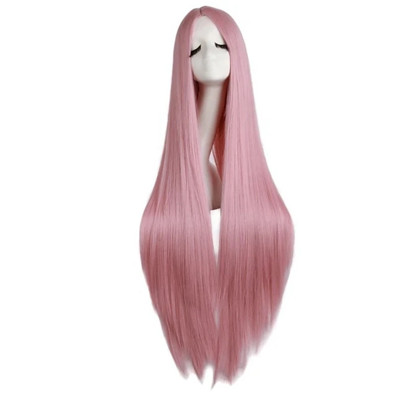 

Anime Wavy Wigs Super Long Cosplay Costume Hair Curl Straight 100CM Full Wigs Fashion