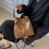 cgcbag 2021 fashion luxury designe bucket bag women solid simple pu leather crossbody bags female handbag casual messenger bag
