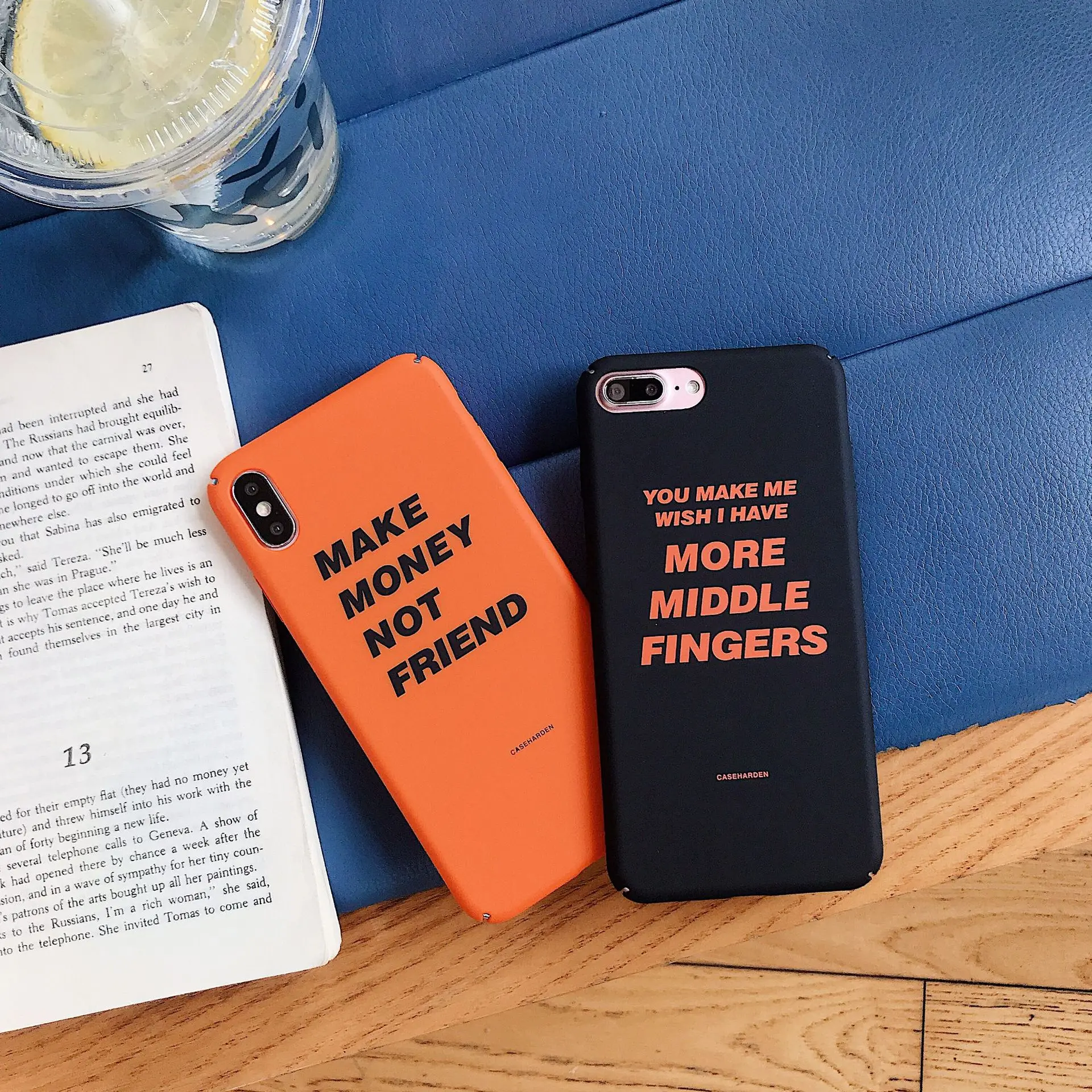 В стиле ретро письма корейский Oreange Чехол для мобильного телефона iPhone 11 Pro Max X Xsmax XR