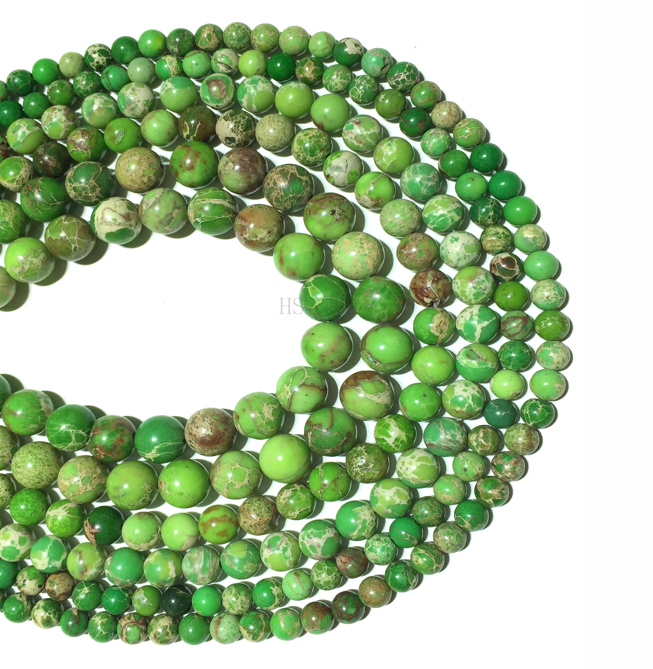 Натуральные зеленые бриллианты гладкие круглые бусины россыпью камень размером