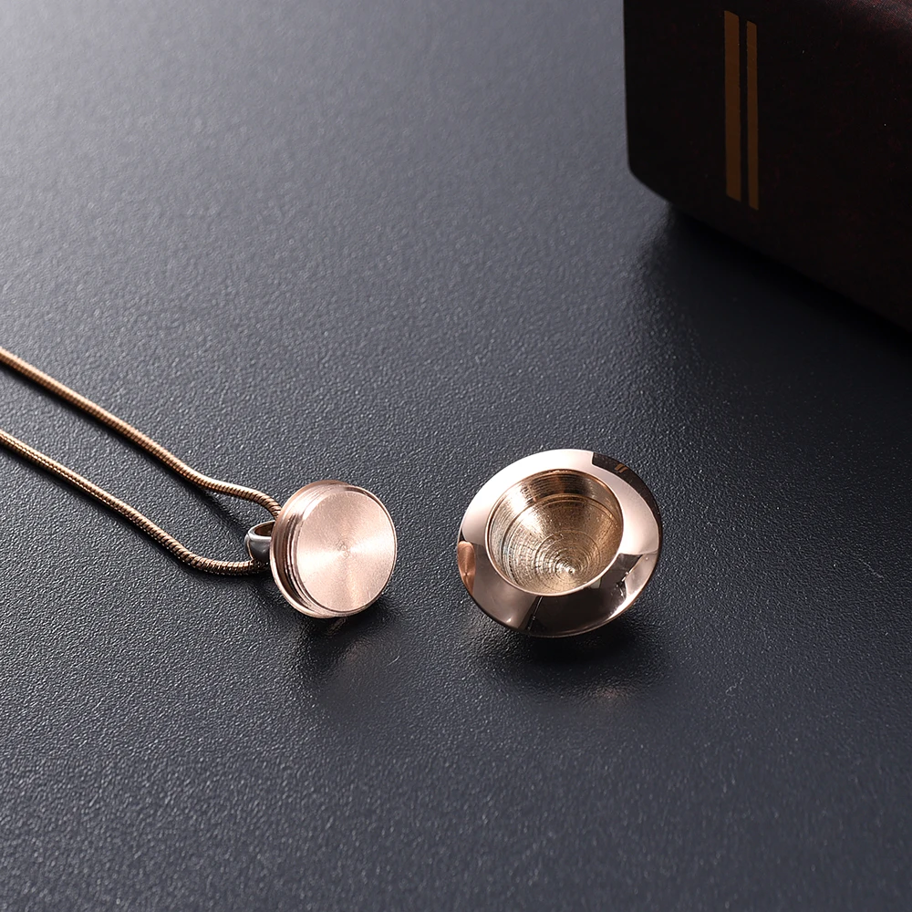 IJD10065 памятный сувенир для кремации розовое золото космический корабль ожерелье