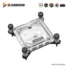 Блок водяного охлаждения процессора Barrow для INTEL Socket LGA115X,1200,1700,X99,X299 ARGB Cooler + 5 В 3pin, белый, черный, коридор