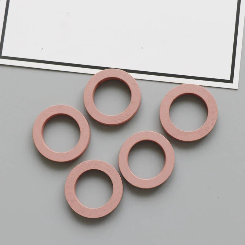 10 шт./лот цветные деревянные круглые полые подвески-обручи сделай сам серьги