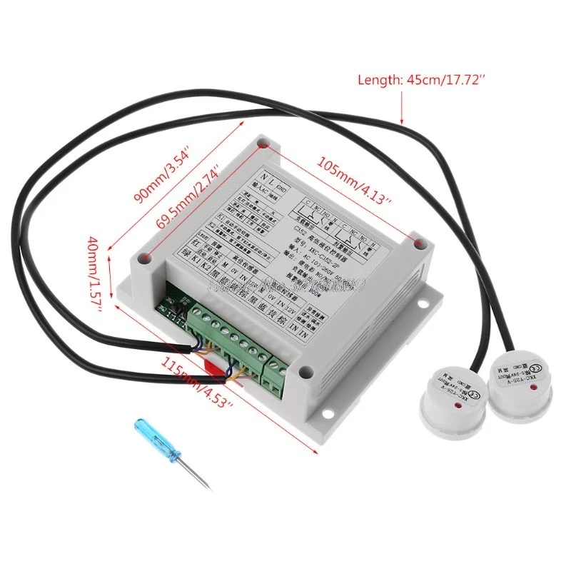 Интеллектуальный детектор уровня жидкости 100 В-220 В переменного тока модуль