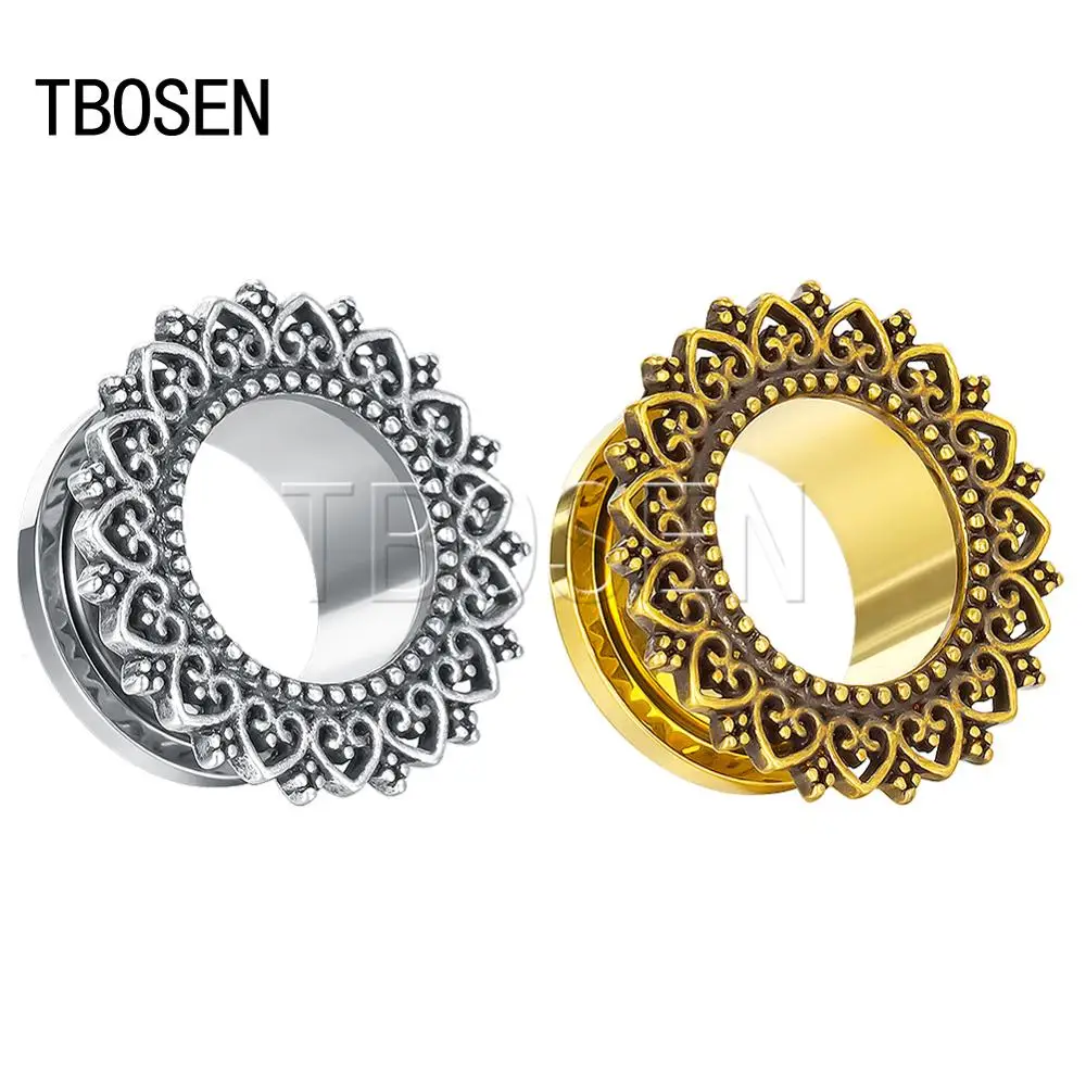Серьги-расширители TBOSEN для пирсинга ювелирные изделия из нержавеющей стали под
