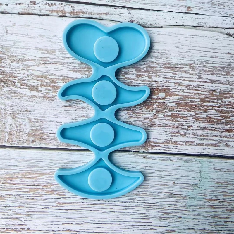 

Keychain Epoxy Resin Mold Jewelry Earrings Pendant Silicone Mould DIY Craft Tool N0HE