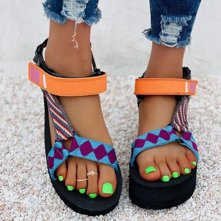 

Summer Vintage Wedges Women's Sandals Summer Style Casual Shoes Retro Woman Sandalias Sapatos De Mujer Zapatillas Mujersd45
