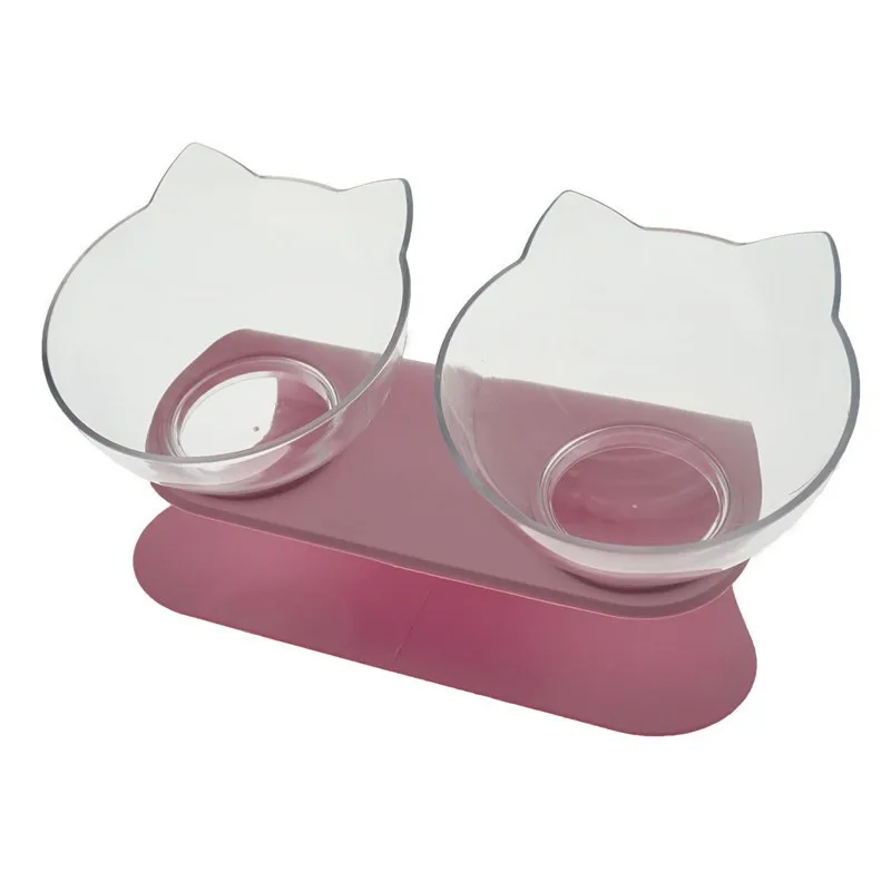 

Non-Slip Double Cat Bowl Dog Bowl With Stand Pet Feeding Cat Water Bowl For Cats Food Pet Bowls cereal dispenser cute dog bowl