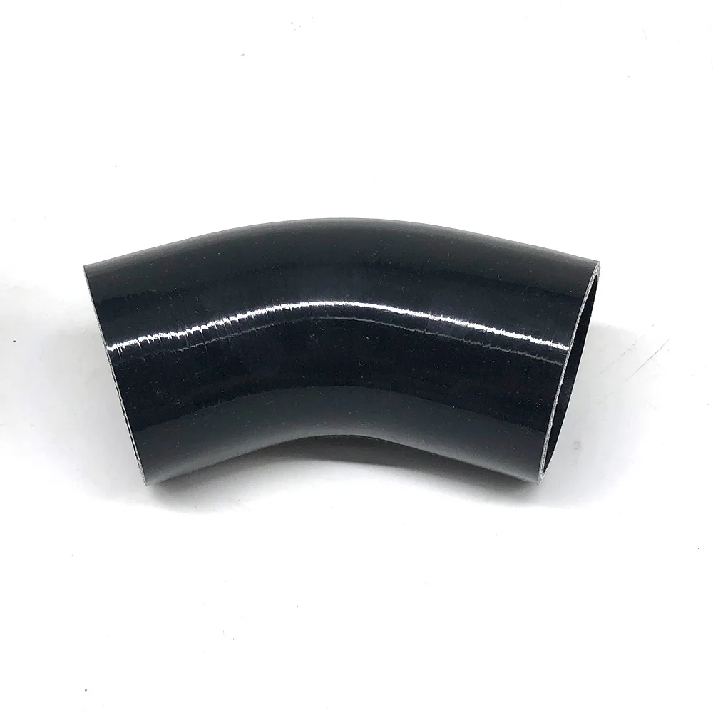 3 &quot76 мм шланг силиконовый редуктор муфта Тубо трубопровод 45 градусов черный |