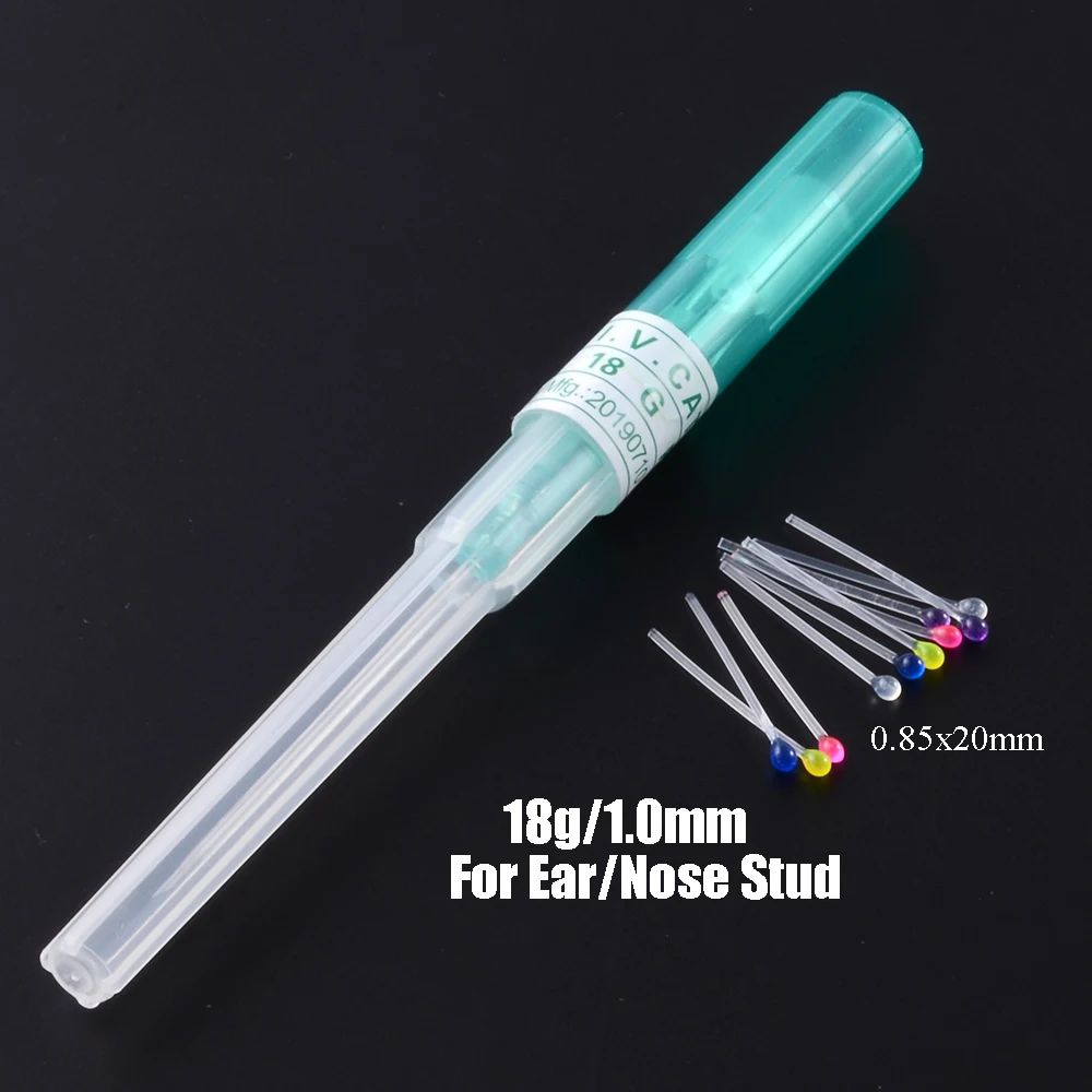 2 шт. хирургическая сталь I.V. Катетер Cannula стерильные иглы для пирсинга 14 г 16 18 20