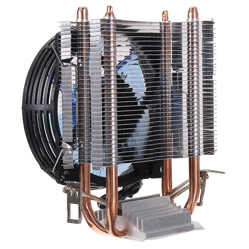 New Arrival Blue LED CPU Cooler Fan Heatsink for Intel LGA1155 /775/AMD AM4/AM3+/AM3/AM2+ Fans Cooling Computer Accessories | Компьютеры и