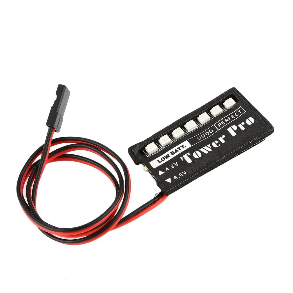 RC модель 7 LED приемник индикатор напряжения батареи монитор Авто 7led 4 8 В 6 в