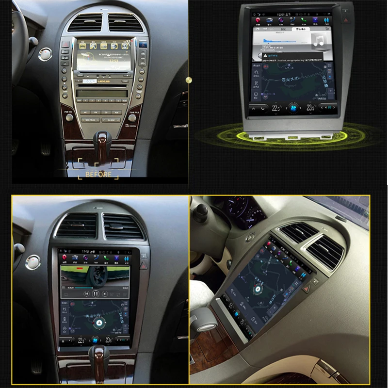 LiisLee Автомобильный мультимедийный DVD GPS Hi Fi аудио Радио стерео для Lexus ES ES240 ES350 2006 ~