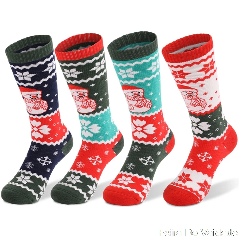 

Children Ski Socks Kids Winter Warm Thermal Ski Socks Thicken Cotton Boys Skiing Long Socks Outdoor Sports For Girls