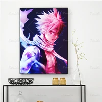 anime fairy tail natsu posters nordic painting wall art prints canvas modular pictures boys living room bedroom home decor gift