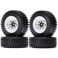 aluminum 1 55 wheel rims 78mm rubber tyre tires 4pcs for rc 110 rock crawler car axial 90069 d90 cc01 lc70 jinmy mn