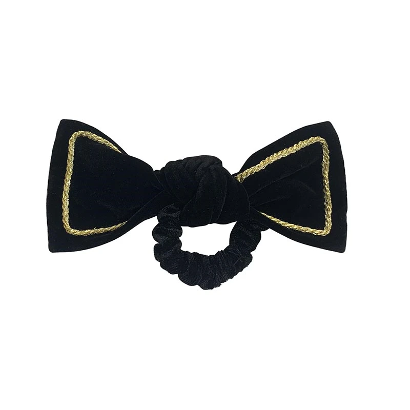 

Pleuche Black Bowknot Clip Hairpin Hair Band Fashion Temperament Of Restoring Ancient Ways Joker Girl Hair Band