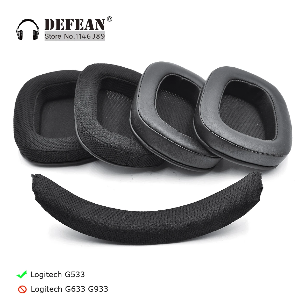 Амбушюры для Logitech G533 G 533 Беспроводная игровая гарнитура|Аксессуары наушников| |