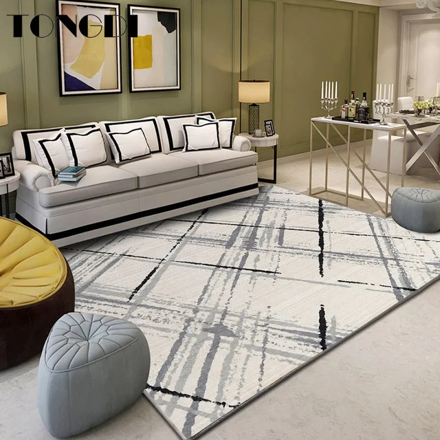 Коврик TONGDI современный нескользящий элегантный художественный 3D стерильная