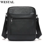 Сумка-мессенджер WESTAL Мужская для ipad, модная дизайнерская сумочка кросс-боди из натуральной кожи, чемоданчик на плечо, 100%