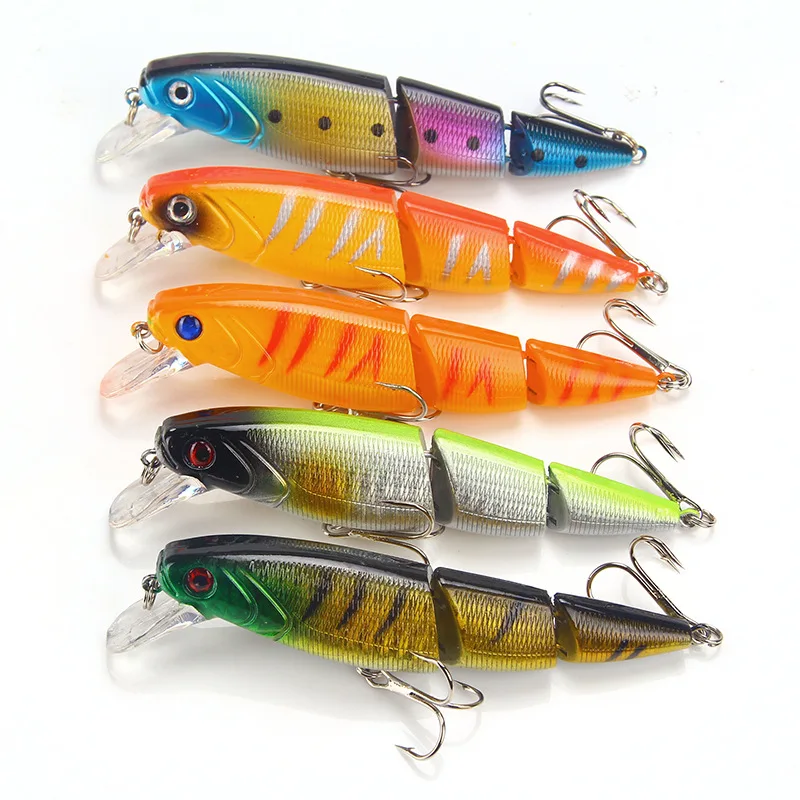 

1PCS Wobblers Fishing Lure Multi-section Hard Bait110mm 15g Artificial Bait Minnow Lure Crankbait Perch Carp Fishing Tackle Lure