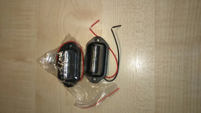 2 шт. 6 светодиодных ламп для номерного знака автомобиля грузовика внедорожника