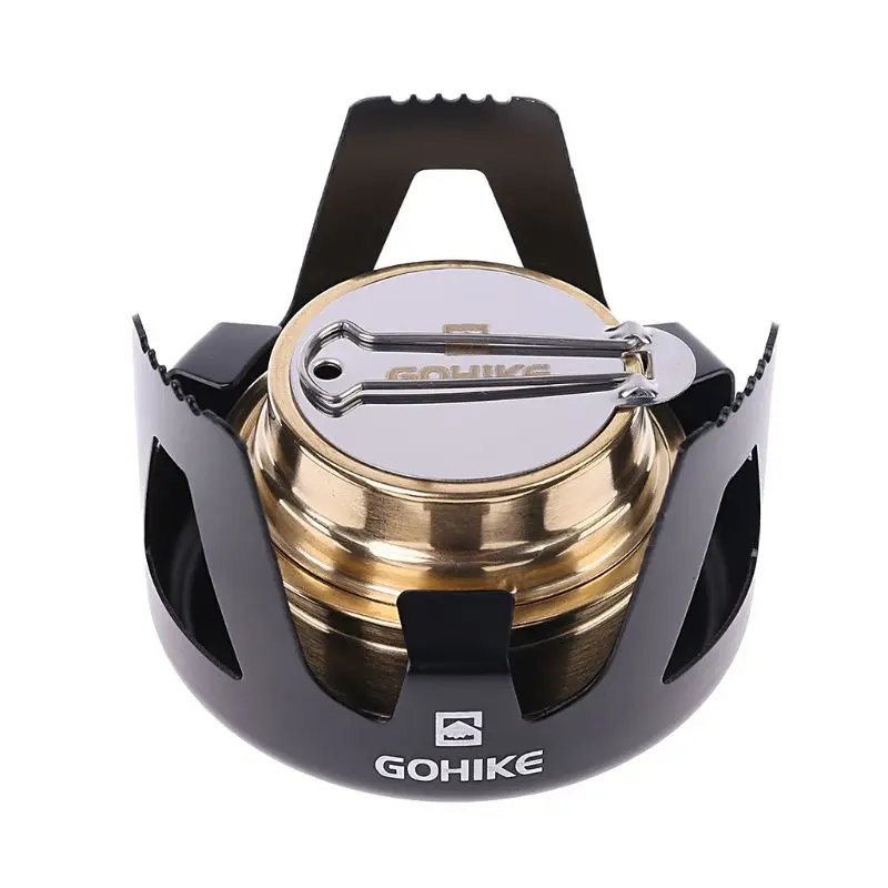 

Outdoor Picnic Stove Combustor Alcohol Stove Camping Furnace Portable Folding X7JD