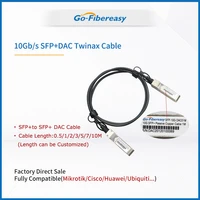 3meters sfp10g dac cable passive direct attach copper twinax cable 30awg compatible ubiquiti mikrotik sfp dac cable etc